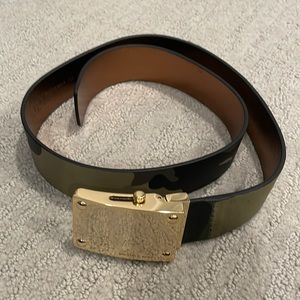 Women Belt Camo Genuine Leather